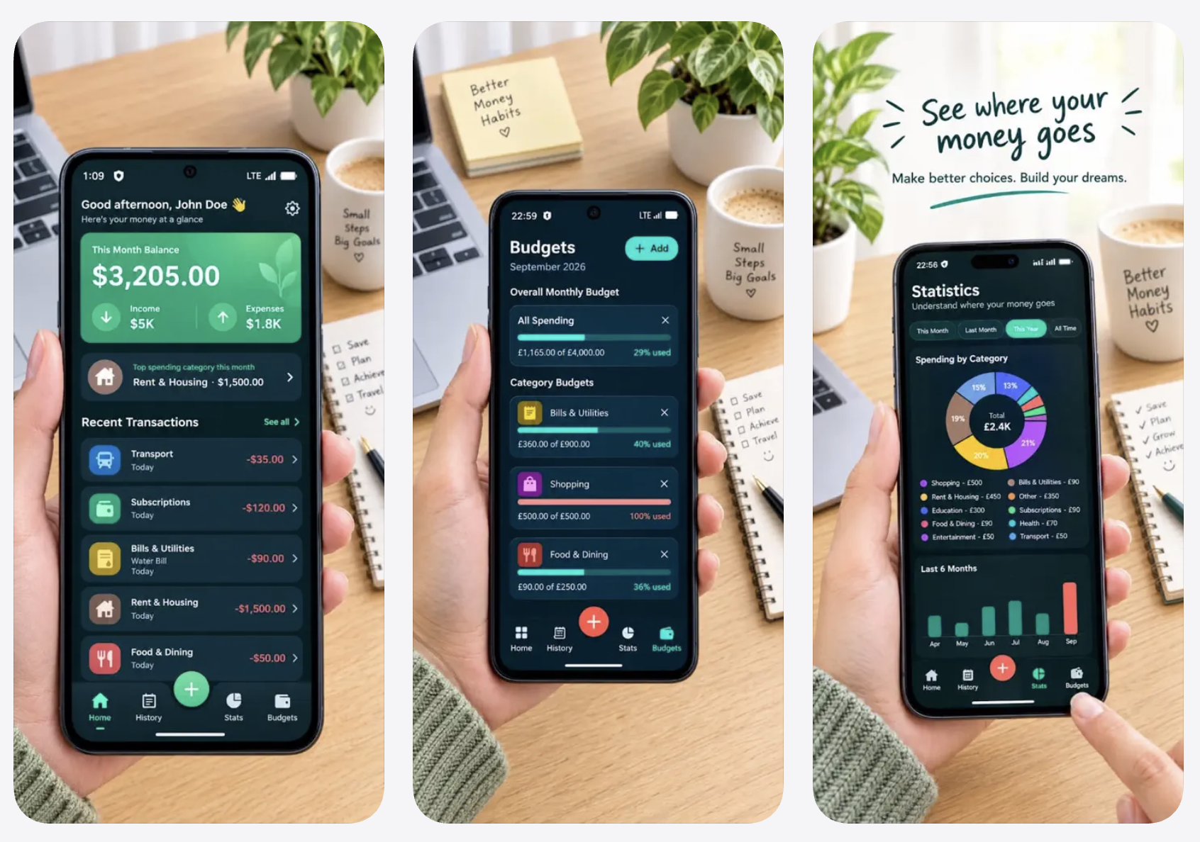SpendNest app screenshots